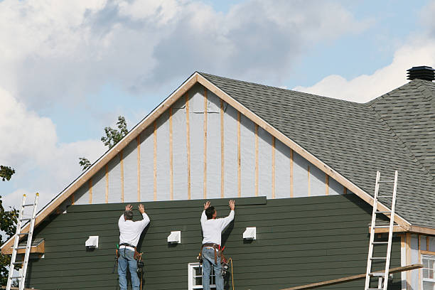 Professional Emergency Siding Repair technician working in Dupont, PA